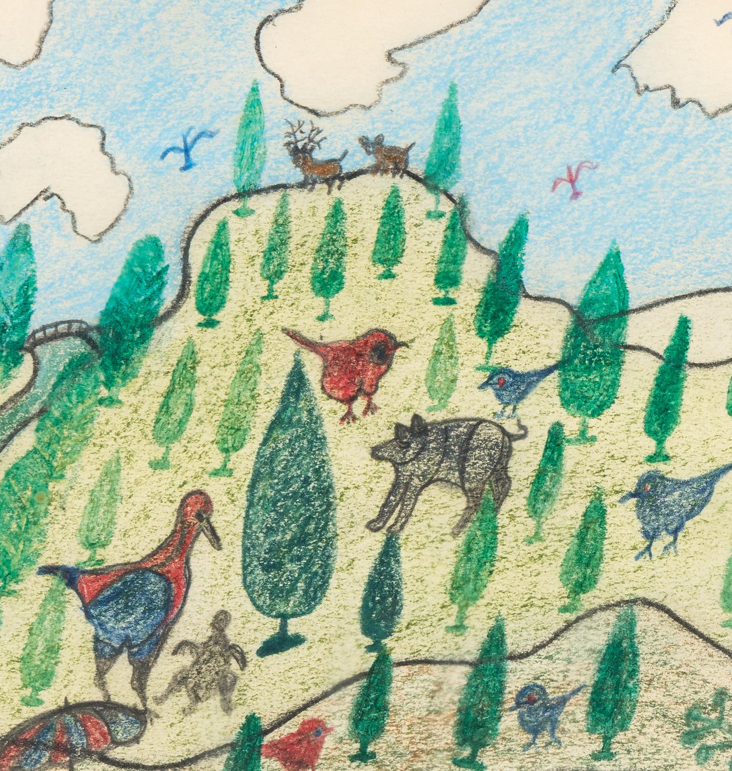 Untitled (Fishing), 1971 and Water, Drain, Sewer , 1972 (two works)