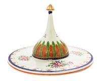 A Chinese Export Porcelain Islamic Market Dish Cover Diameter 10 7/8 inches. — CIRCA 1825