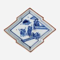 Five assorted porcelain vases and dishes 日本瓷器一组五件
