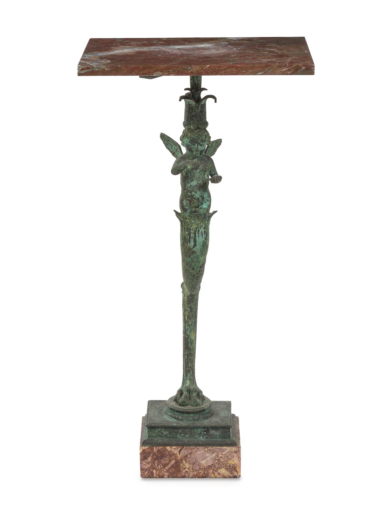 An Italian Bronze Figural Table Leg Height 34 1/2 inches. — CHIURAZZI FOUNDRIES, FIRST QUARTER 20TH CENTURY