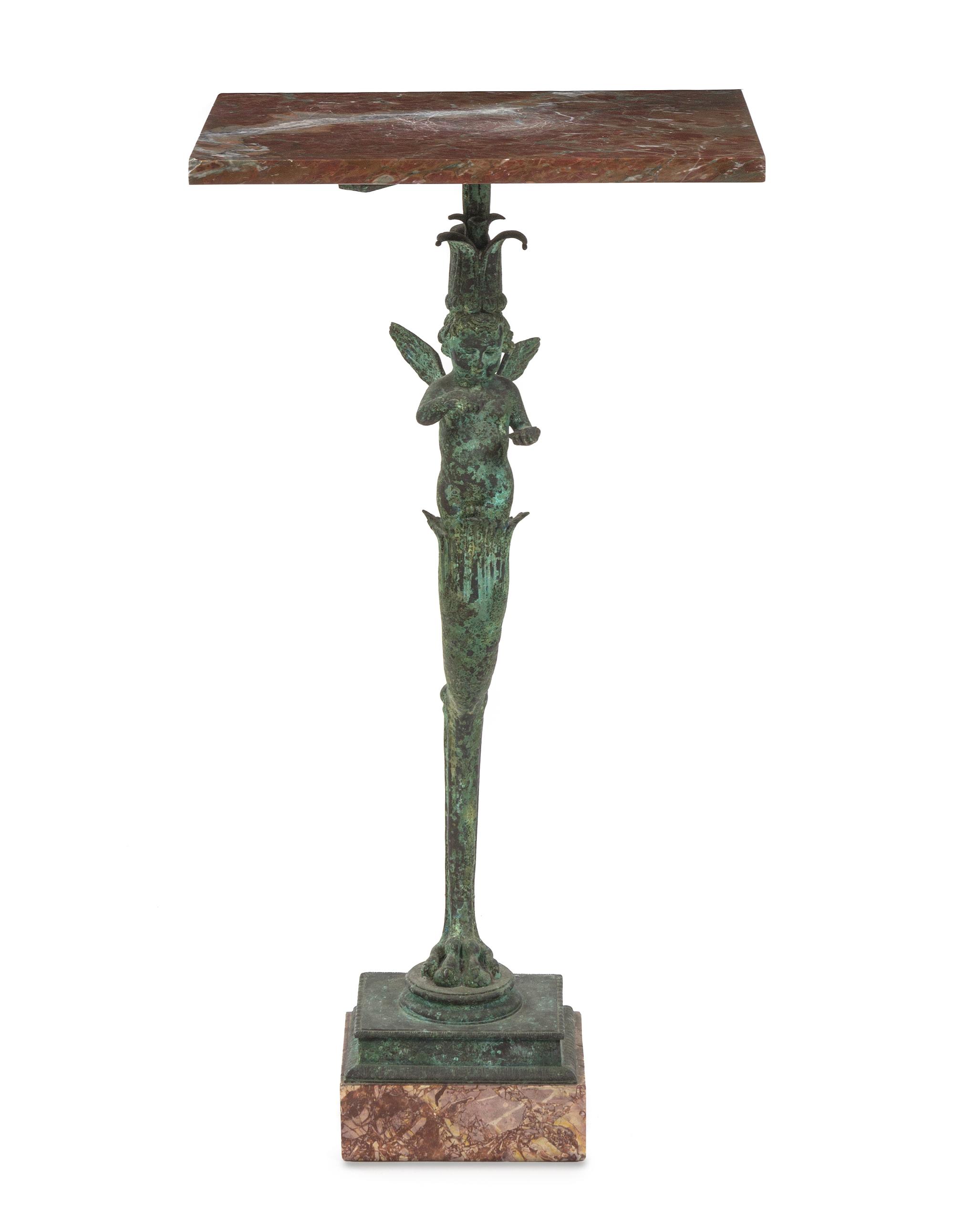 An Italian Bronze Figural Table Leg Height 34 1/2 inches. — CHIURAZZI FOUNDRIES, FIRST QUARTER 20TH CENTURY