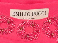 EMILIO PUCCI, HOT PINK EMBELLISHED KAFTAN