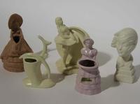 A Group of Five Haeger Pottery Figural Articles Height of tallest 8 inches. — 1940s