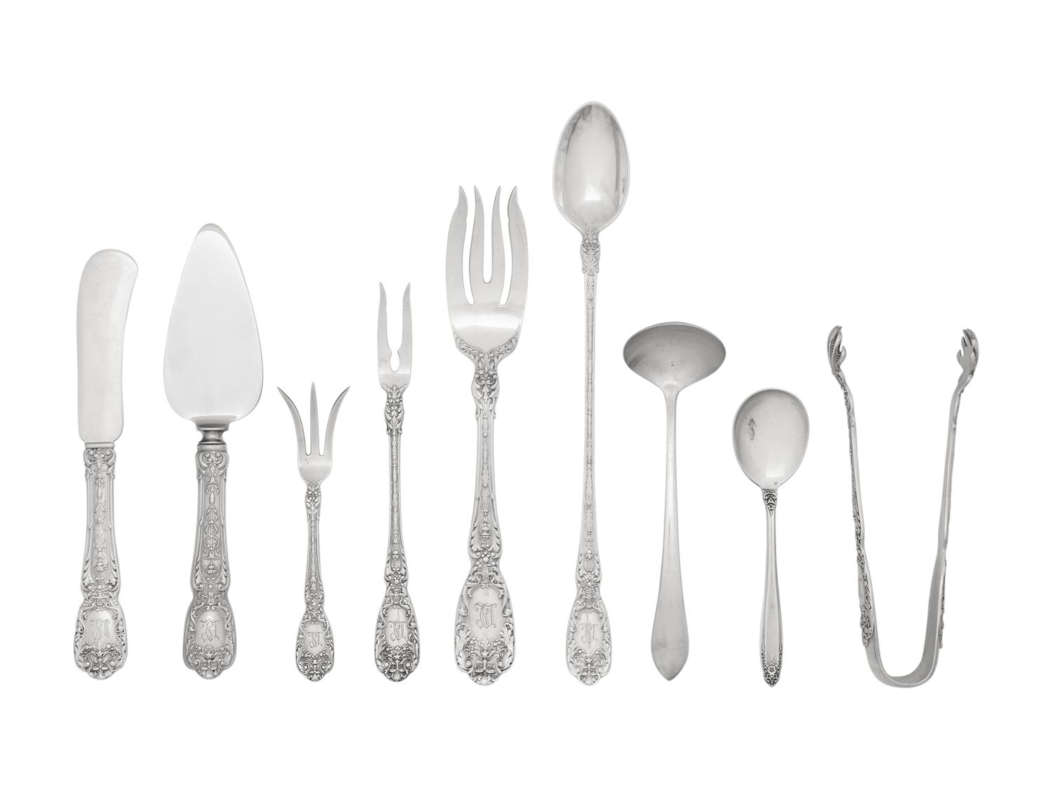 An American Silver Flatware Service