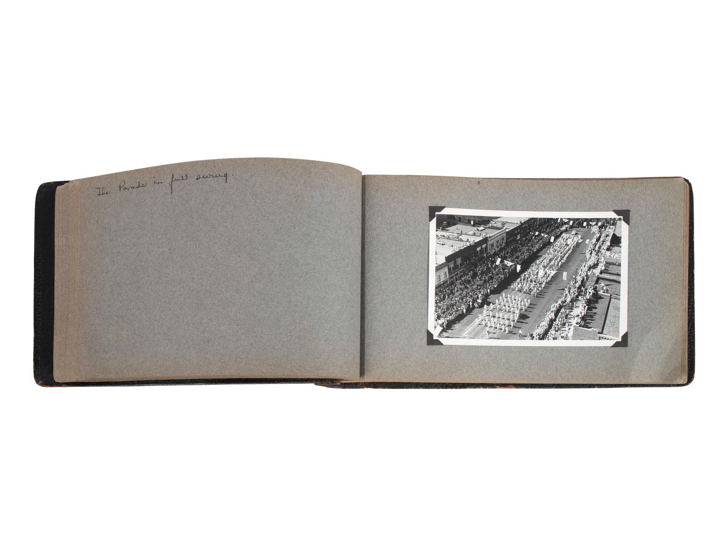 [POLITICS - 1936 ELECTION]. [LANDON, Alfred "Alf" (1887-1987)]. Photographic album from an Alf Landon Parade.