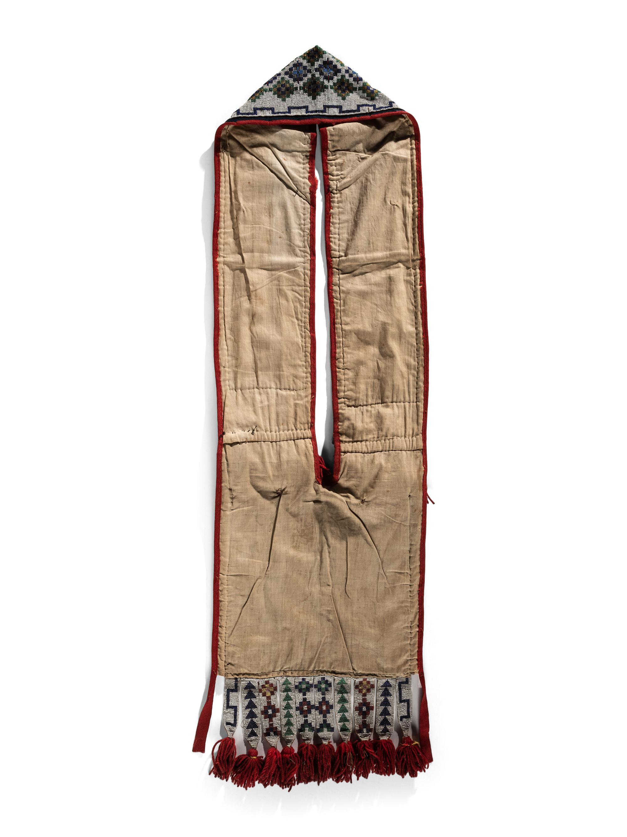 Potawatomi Loom Beaded Bandolier Bag