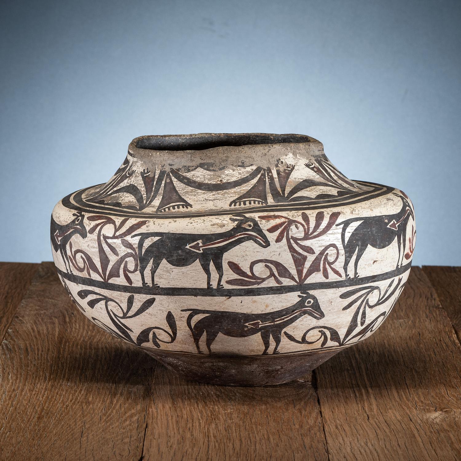 Zuni Polychrome Pottery Jar