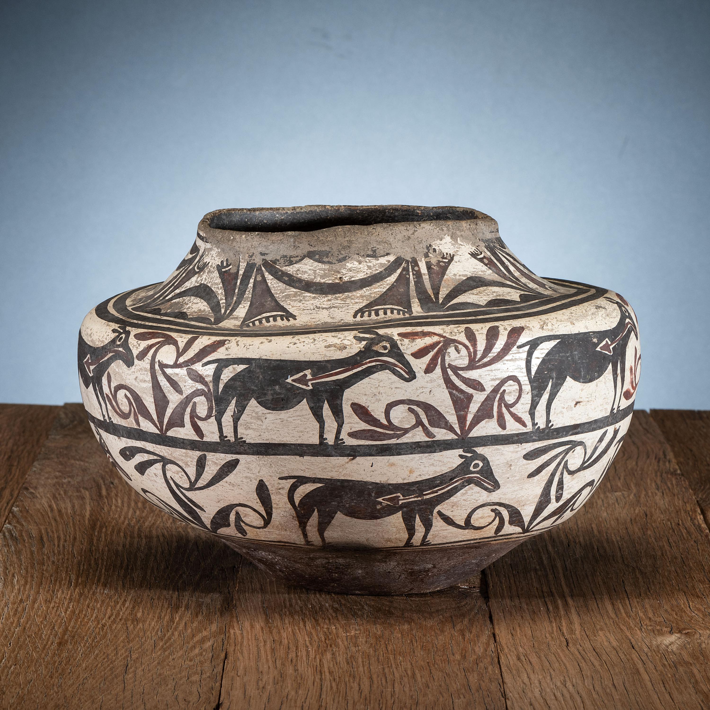 Zuni Polychrome Pottery Jar