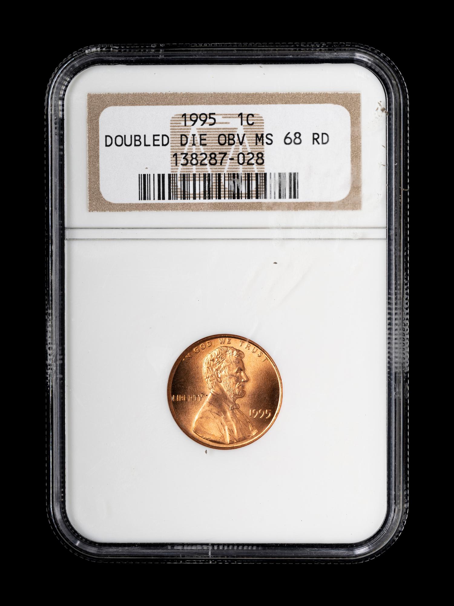 [ERROR] A 1995 Lincoln: Doubled-Die Obverse 1c Coin (NGC MS68 RD)
