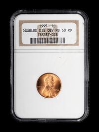 [ERROR] A 1995 Lincoln: Doubled-Die Obverse 1c Coin (NGC MS68 RD)