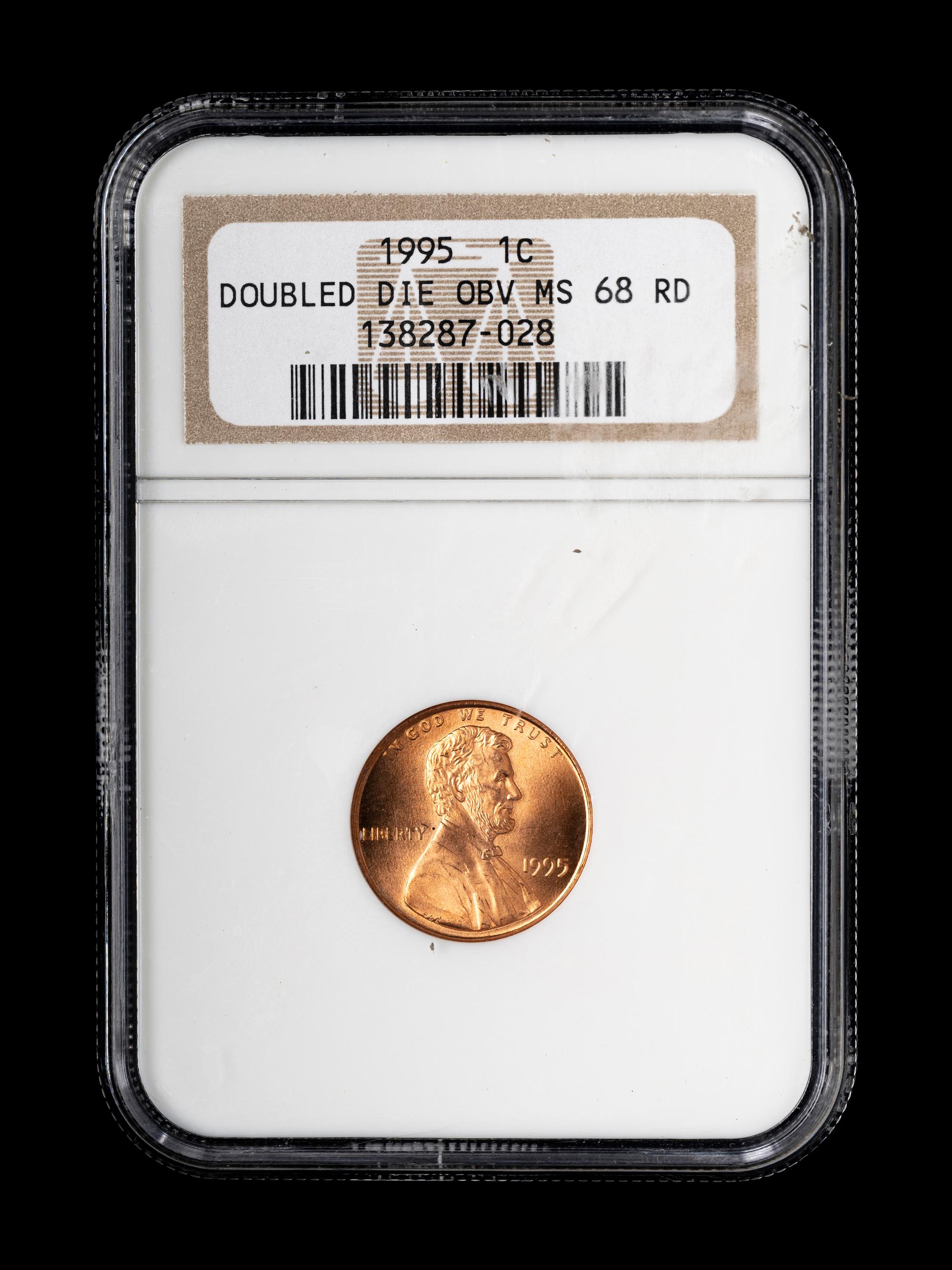 [ERROR] A 1995 Lincoln: Doubled-Die Obverse 1c Coin (NGC MS68 RD)