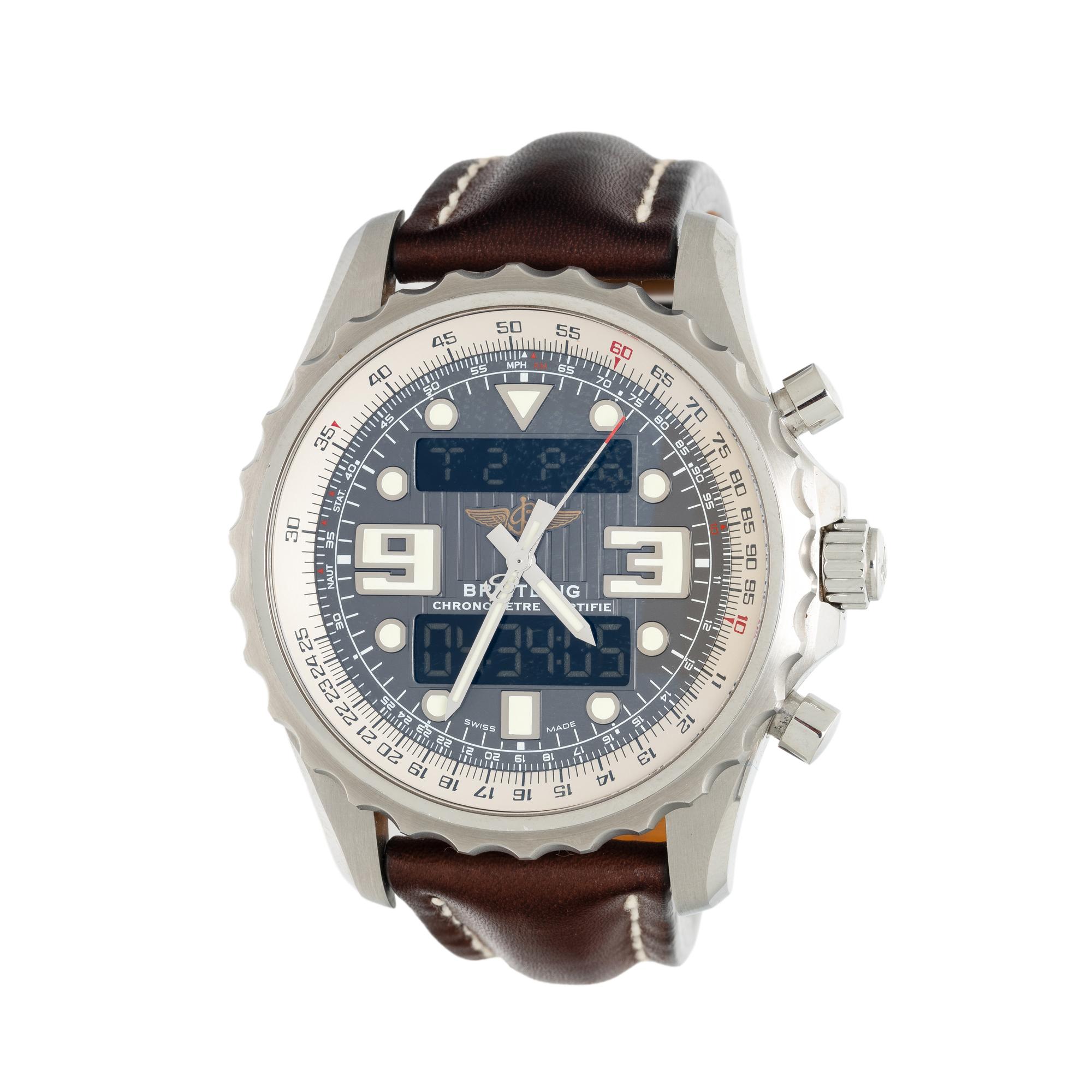 Breitling, Ref. A78365, Stainless Steel 'Chronomat' Watch, Box & Papers
