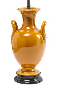 Two Glazed Ceramic Pottery Vases Height of tallest 25 inches. — 20TH CENTURY