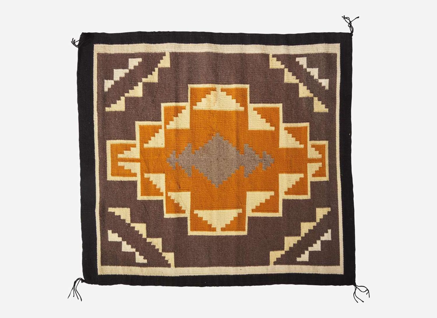 A small Navajo woven rug, 20th century