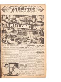 [SCIENCE & TECHNOLOGY]. The Atomizer . Portsmouth Area AEC Project, 1953-1955. A group of 52 biweekly newsletters printed by the contractor who built the Portsmouth uranium enrichment plant.