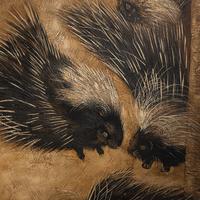 Robert Winthrop Chanler (American, 1872–1930) — Screen depicting ' Porcupines' and ' Squirrels', 1922-23