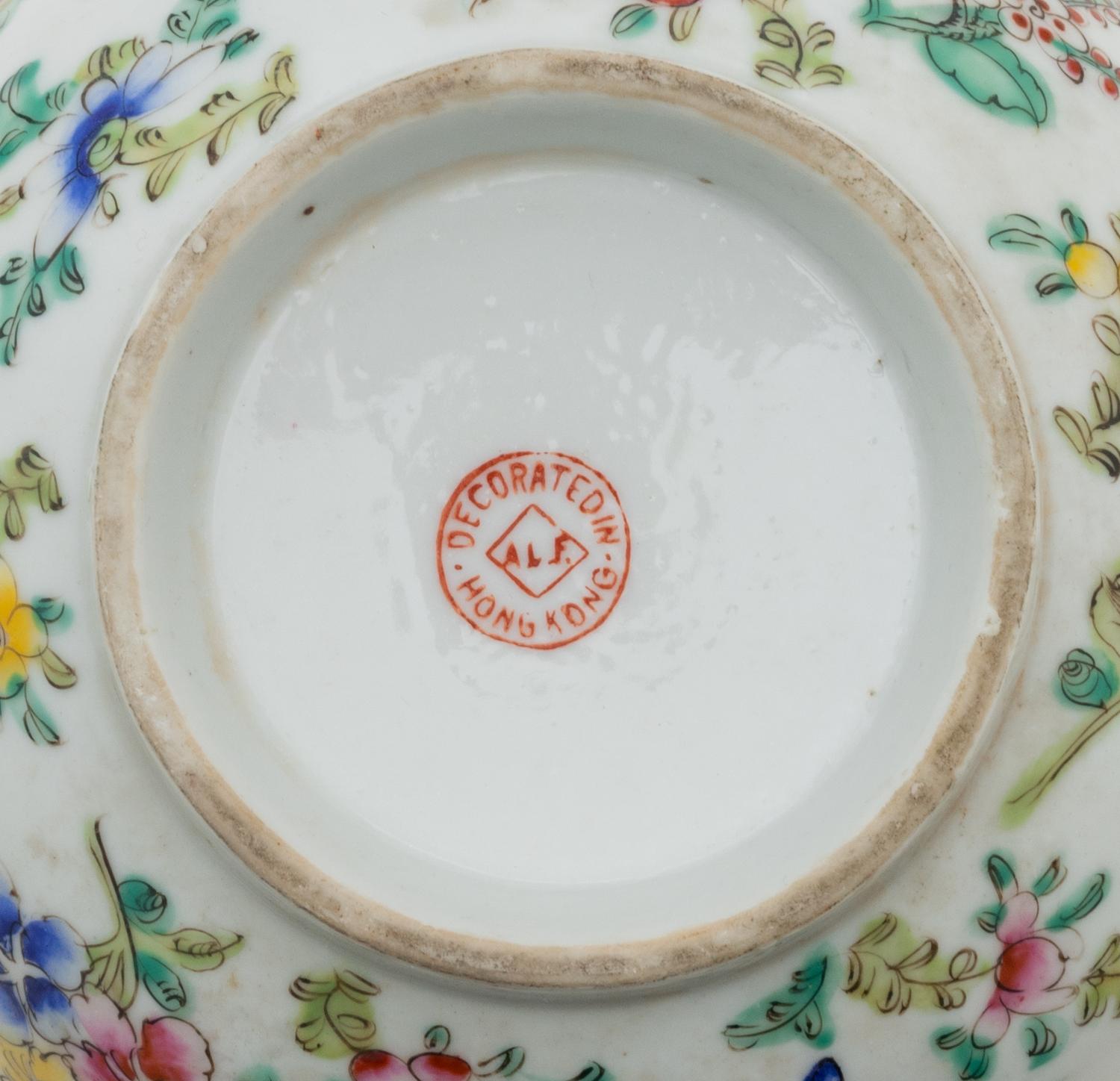 Twelve Chinese Famille Rose ‘Flower’ Porcelain Articles
