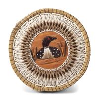 Great Lakes Quilled Birchbark Baskets and Wall Pocket