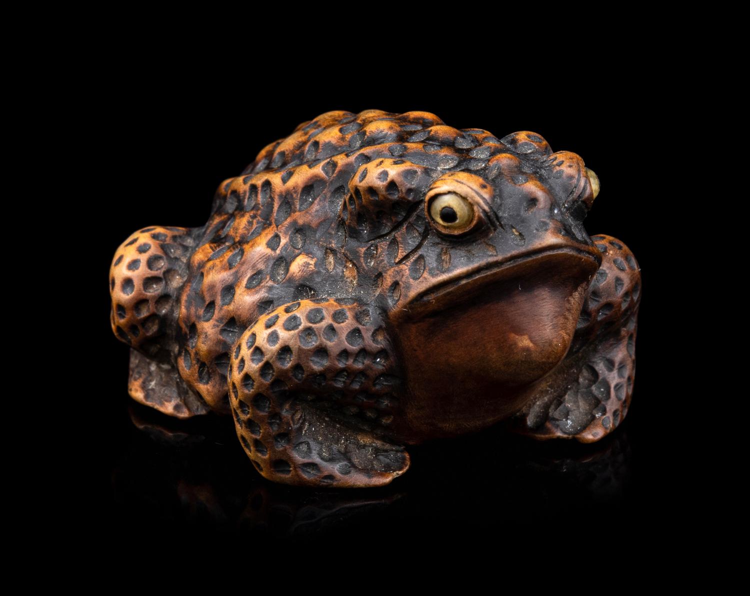 Four Japanese Carved Wood Netsuke