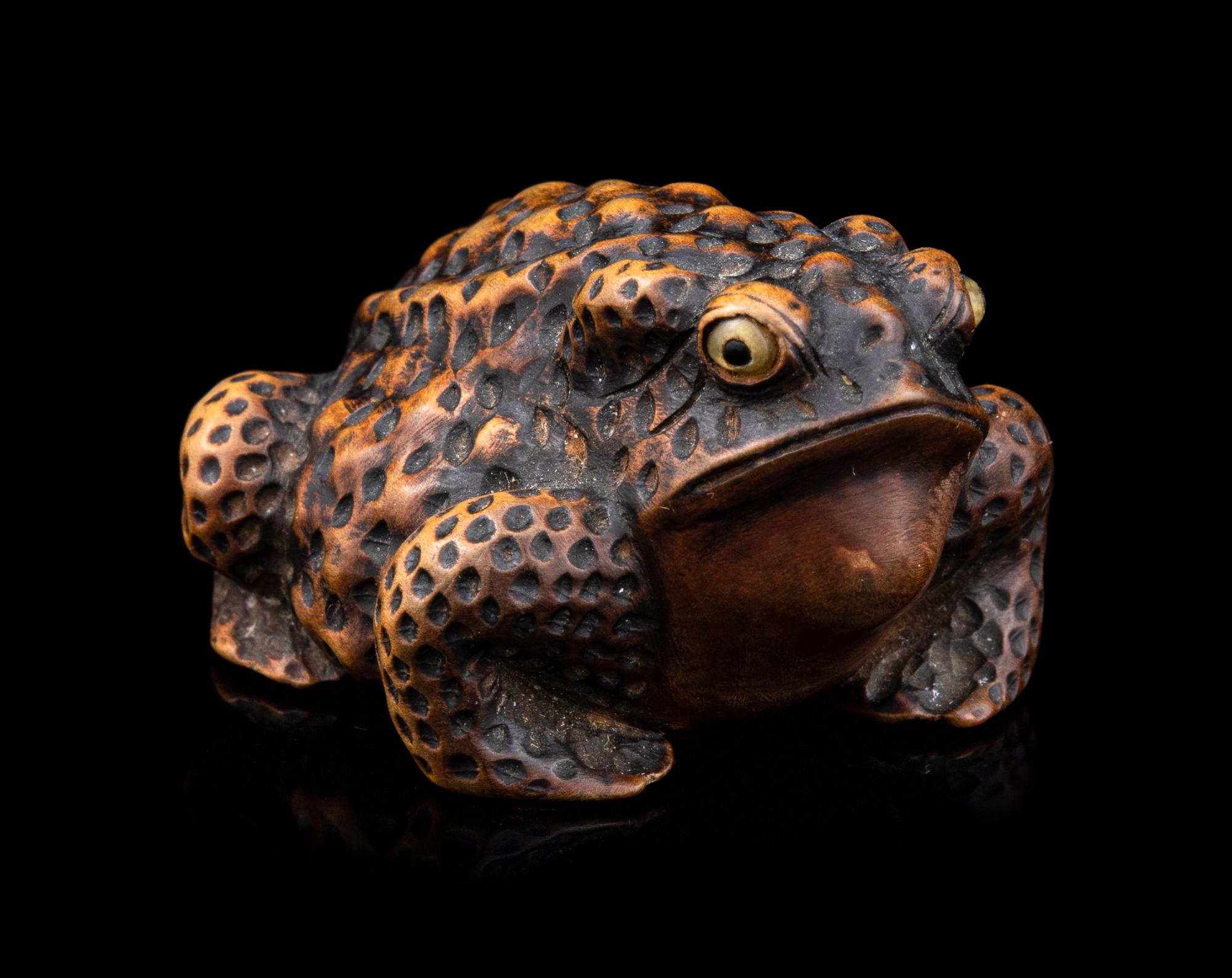Four Japanese Carved Wood Netsuke