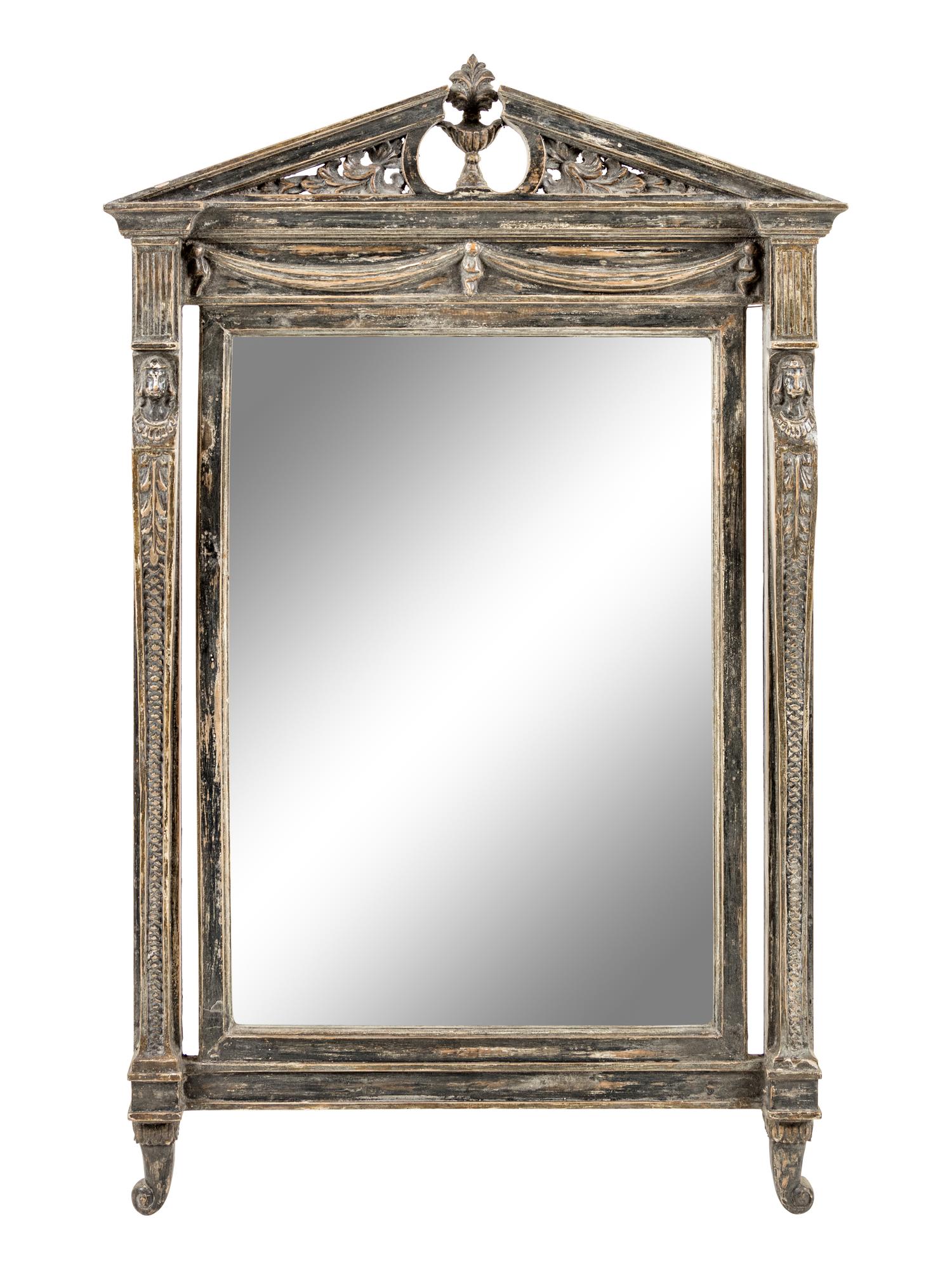 A Neoclassical Painted Mirror