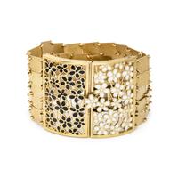 VICENTE GRACIA, YELLOW GOLD AND ENAMEL BRACELET