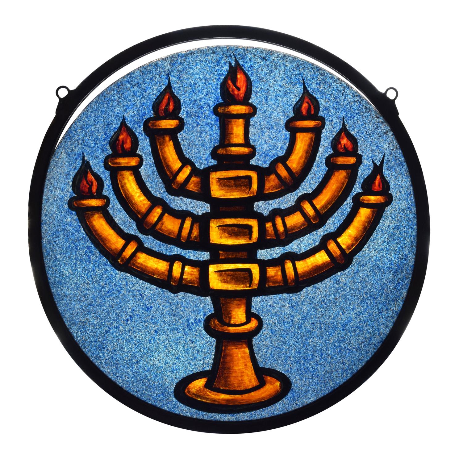 A Drehobl Brothers Art Glass Window 12.25" W x .25" D x 12.25" H — United States, Circa 1920