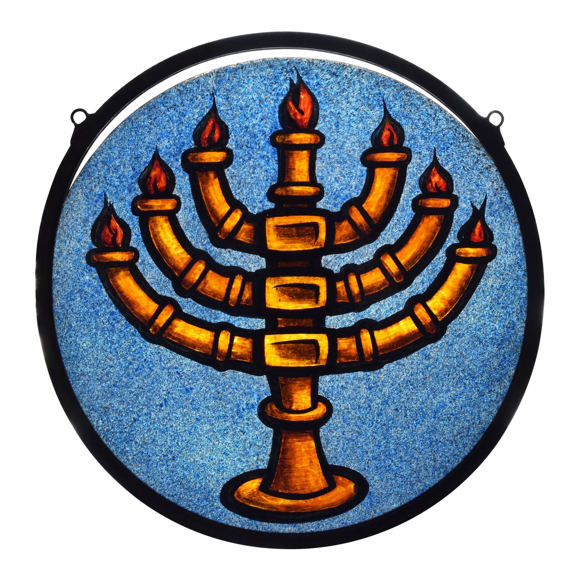 A Drehobl Brothers Art Glass Window 12.25" W x .25" D x 12.25" H — United States, Circa 1920