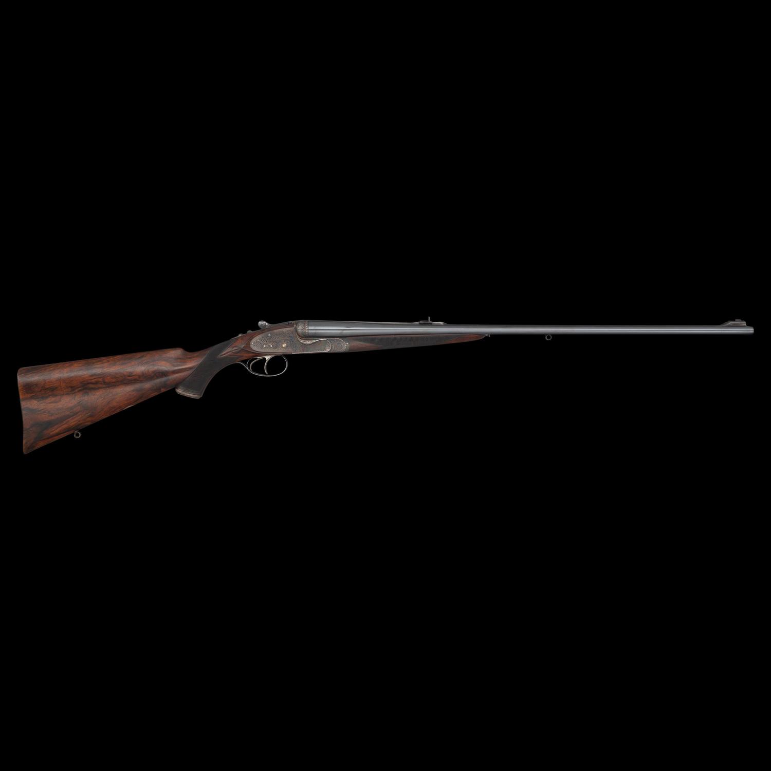 **Holland & Holland Royal Hammerless Full Side Lock Ejector Double Rifle in .240 Flanged with Case and Accessories