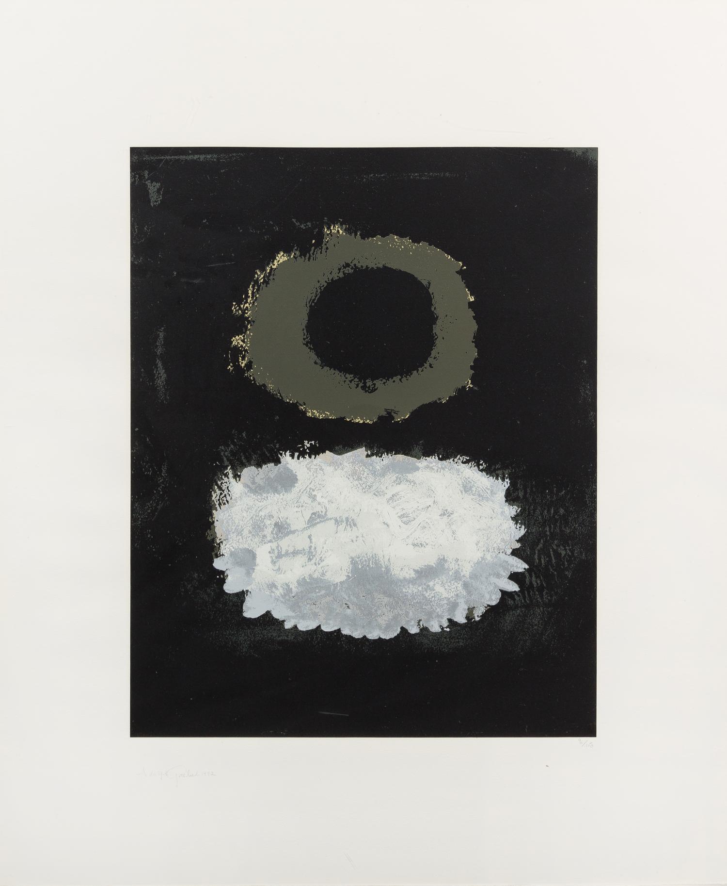 Adolf Gottlieb, (American, 1903-1974), Untitled. Limited, signed.