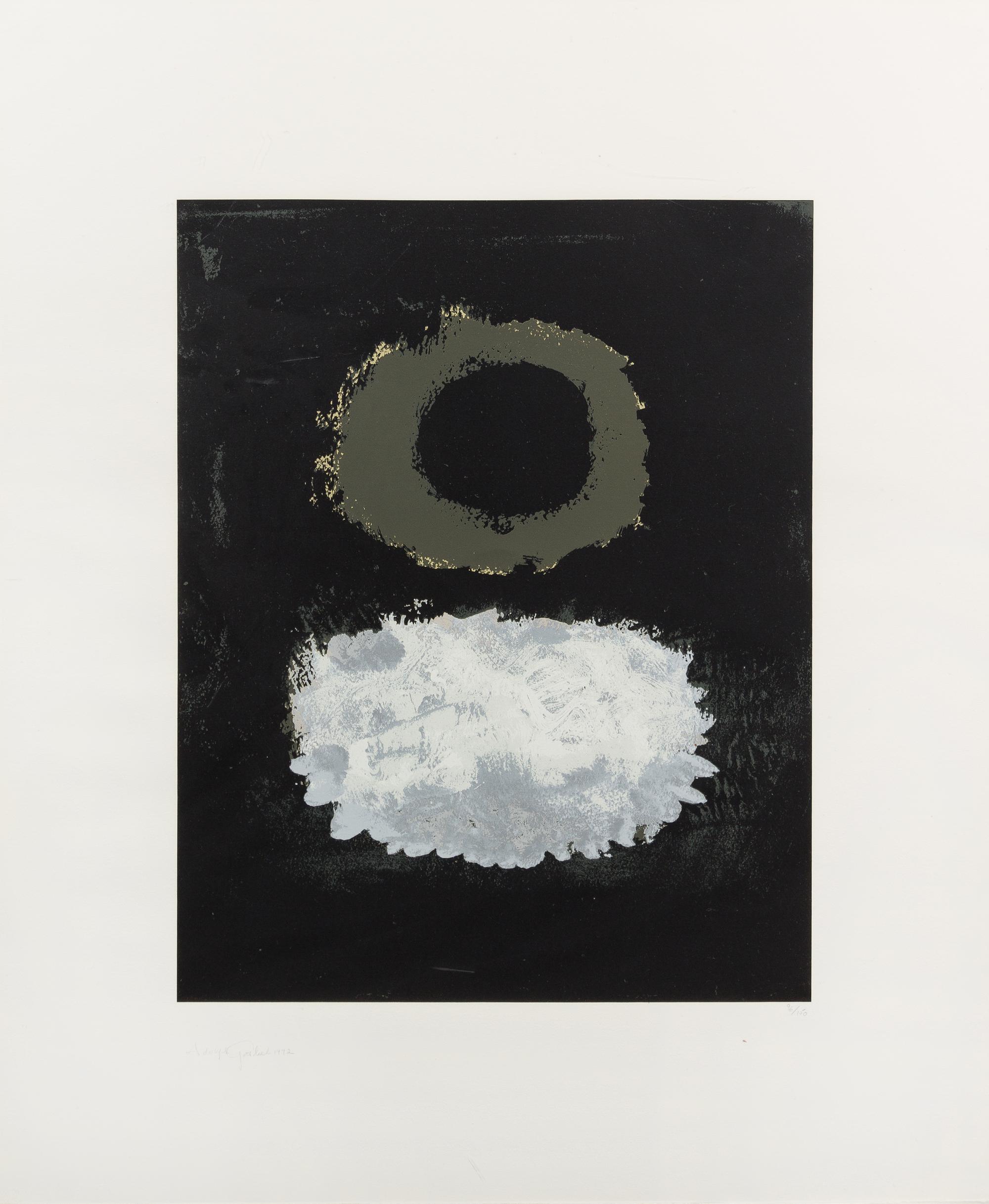 Adolf Gottlieb, (American, 1903-1974), Untitled. Limited, signed.