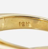 A Ladies Diamond and 18K Yellow Gold Ring 5.85 Carat Round Brilliant Diamond, GIA Certified
