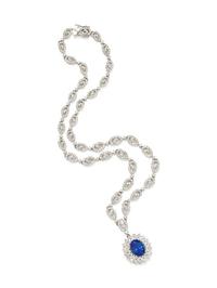 TANZANITE AND DIAMOND NECKLACE