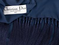 Christian Dior Haute Couture Chiffon Slip Dress with Fringed Capelet, Fall/Winter 2003