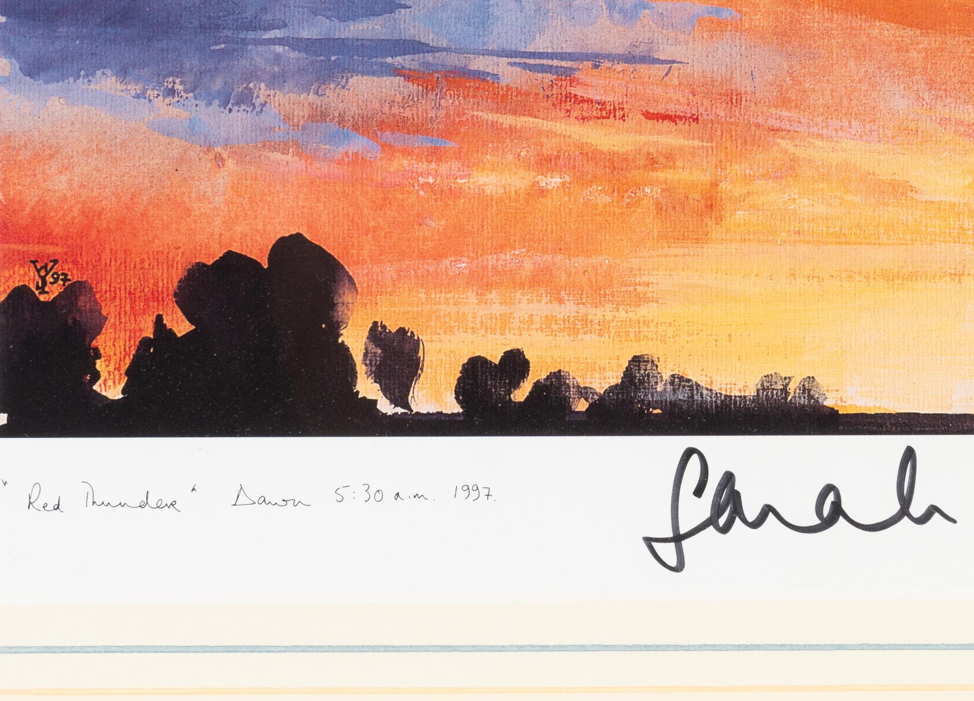 (History) FERGUSON, Sarah Margaret, Duchess of York (1959). Red Thunder: Dawn, 5:30 a.m. 1997.