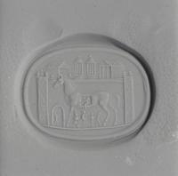 A Neoclassical Gold and Glass Finger Ring with a Homeric Scene of the Trojan Horse