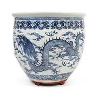 A Chinese Blue and White Porcelain Jardinière