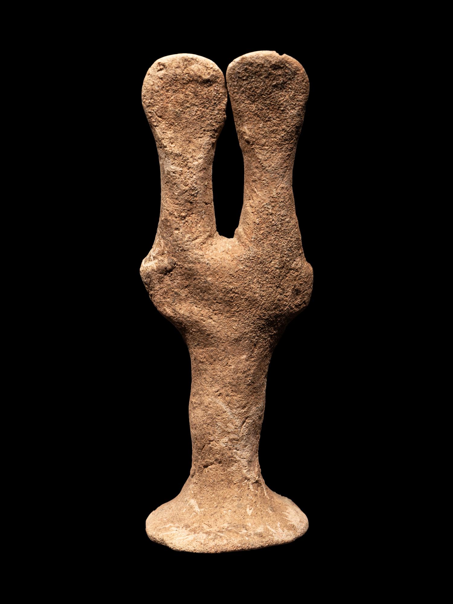 A Syro-Hittite Clay Double Headed Figure