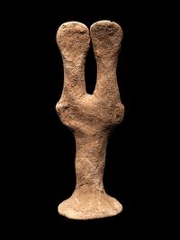 A Syro-Hittite Clay Double Headed Figure