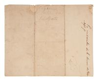 [LOUISIANA]. Manuscript document related to "Mr. Simon," a "homme de couleur libre," or French-speaking free person of color. St. Martin Parish, Louisiana. 1 May 1834.