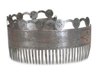 Menominee German Silver Hair Comb