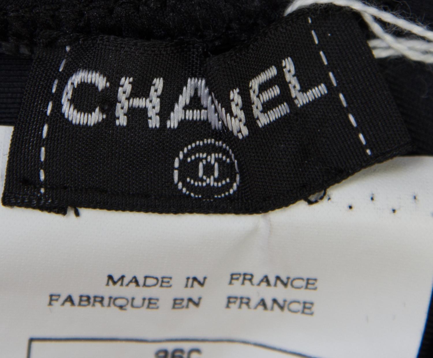 A Chanel Black Swimsuit Ensemble, Size 40, pant size 38.