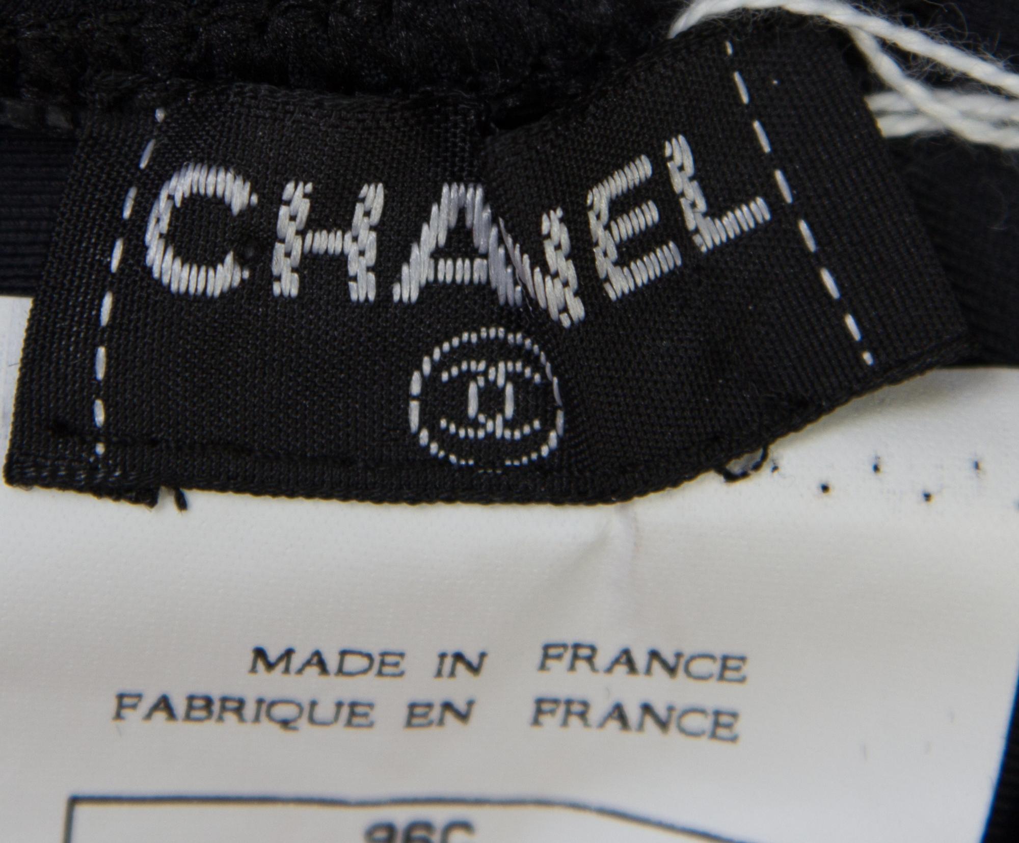 A Chanel Black Swimsuit Ensemble, Size 40, pant size 38.