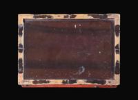 A Korean metal-mounted red lacquer writing or inkstone box, Joseon dynasty 紅色漆盒 朝鮮王朝