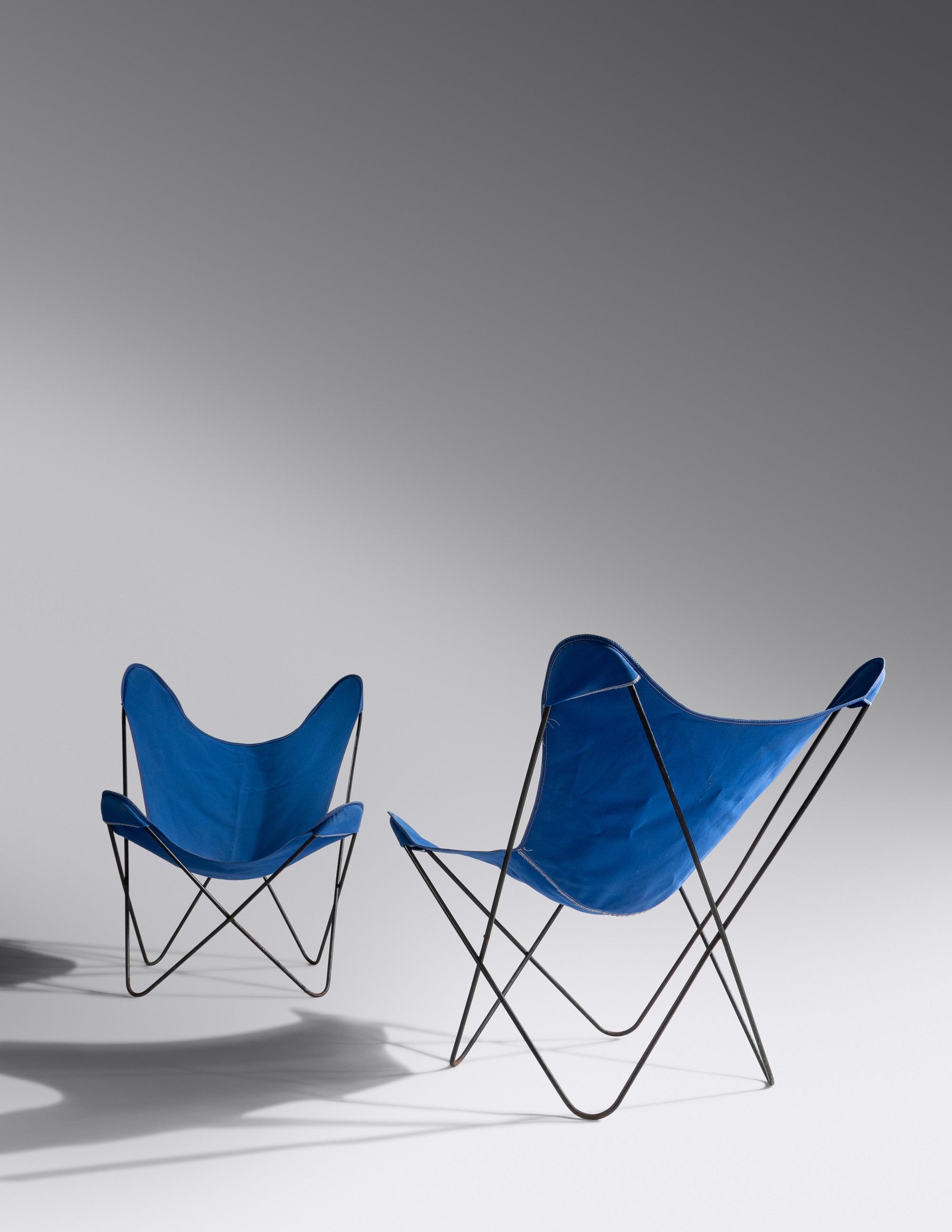 Pair of Butterfly Lounge Chairs Knoll Associates, USA