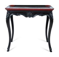 A Louis XV Style Painted Dish-Top Table