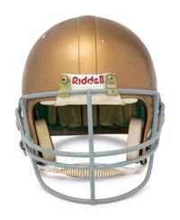 A Game Used / Issued Notre Dame Riddell Football Helmet,