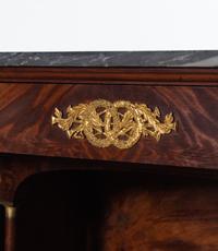 An Empire Style Gilt Bronze Mounted Mahogany Marble-Top Secrétaire à Abattant