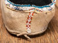 Kiowa Beaded Hide Moccasins