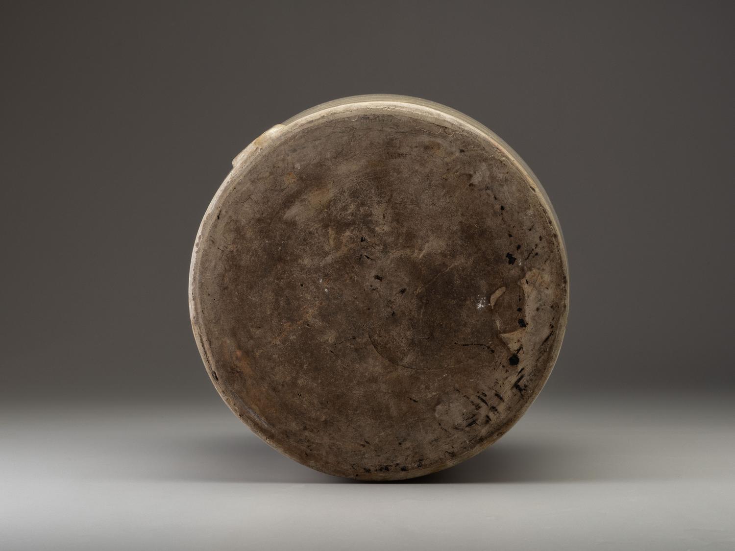 A Ten-Gallon Twin-Handled Stoneware Cooler